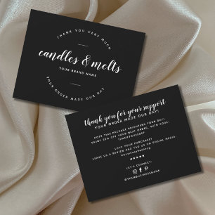 Moderne Kerzen und schmelzen kleine Unternehmen Dankeskarte