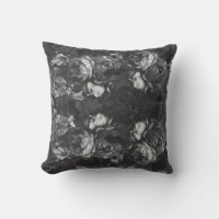 Moderne Kick Black Rose Floral Botanisch