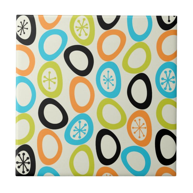 Moderne Kieselsteine aus dem Mittelalter 3 Fliese (Vorderseite)