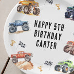 Moderne Kinder Monster Trucks Geburtstagsparty Pappteller<br><div class="desc">Achtung,  alle kleinen Party! Mit unseren Kids Monster Car Trucks Geburtstagsparty Teller können Sie sich auf den Spaß vorbereiten. Dieses moderne Typografie-Skript ist mit bezaubernden und lebendigen Monsterautos geschmückt und lädt zum Verweilen ein.</div>