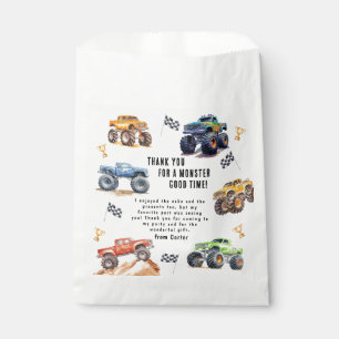 Moderne Kinder Monstertruck-Geburtstagsfeier Geschenktütchen