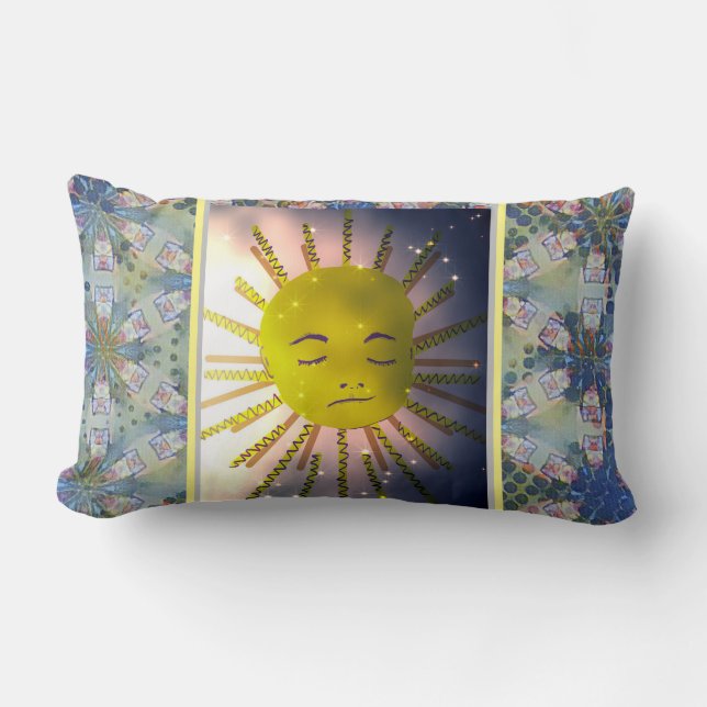 Moderne Kinder träumen groß und schön Lumbar Pi Lendenkissen (Vorderseite)