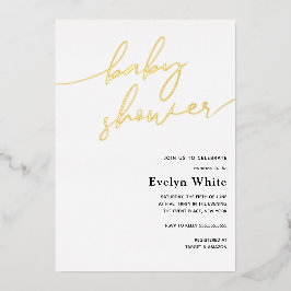 Moderne Kinderdusche Folieneinladung