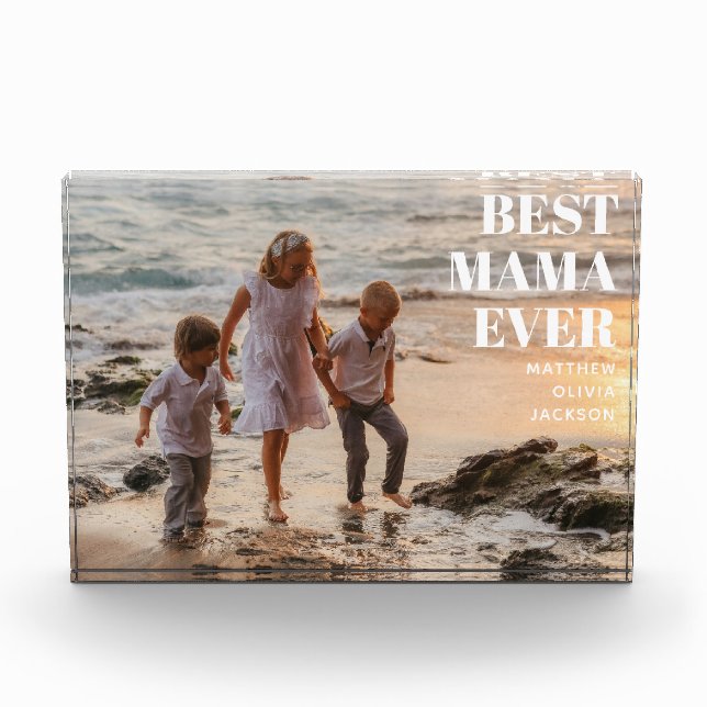 Moderne Kindernamen Einfache Mutter Beste Mama All Fotoblock (Vorderseite)