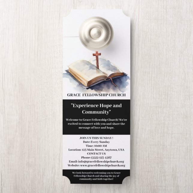 Moderne Kirchentor Hanger Türanhänger (Auf Knauf)