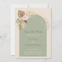 Moderne Klasse Boho Rustikale Beige Minze Save the