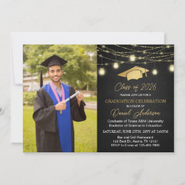 Moderne Klasse der Foto Graduation Party 2025 Einladung