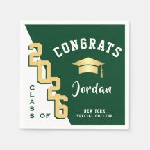 Moderne Klasse der Golden Green Graduation Party 2