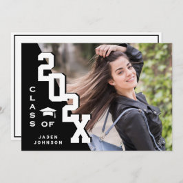 Moderne Klasse der Grad FOTO Graduation Party 2023 Einladung