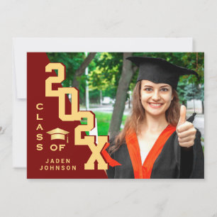 Moderne Klasse der Grad FOTO Graduation Party 2025 Einladung