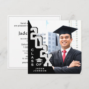 Moderne Klasse der Grad FOTO Graduation Party 2025 Einladung