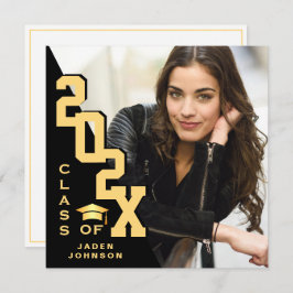 Moderne Klasse der Grad FOTO Graduation Party 2025 Einladung