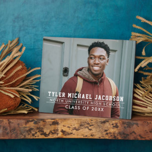 Moderne Klasse des benutzerdefinierten Abschlusses Fotoplatte