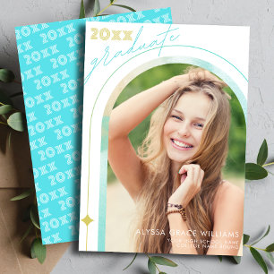 Moderne Klasse des Fotos mit Hochschulabschluss Ankündigung