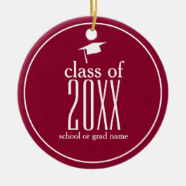 Moderne Klasse mit 20XX Graduierungspauschale für  Keramik Ornament