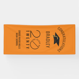 Moderne KLASSE VON 20XX Orange Abschluss Door Banner