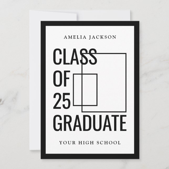 Moderne Klasse von 25 Grad Fotos Open House Einladung (Vorderseite)