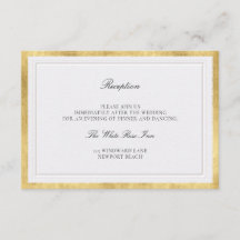 Moderne klassische elegante Perlen-Gold-Hochzeitsd