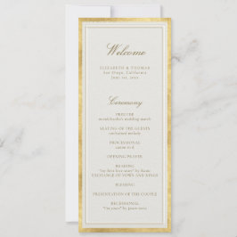 Moderne klassische formelle Hochzeitsmappe in Ecru