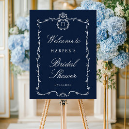 Moderne klassische französische Rahmen-Hochzeit Na Poster