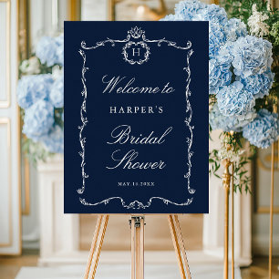 Moderne klassische französische Rahmen-Hochzeit Na Poster