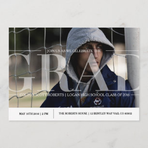 Moderne klassische Graduierungspartei   Gender Neu Einladung