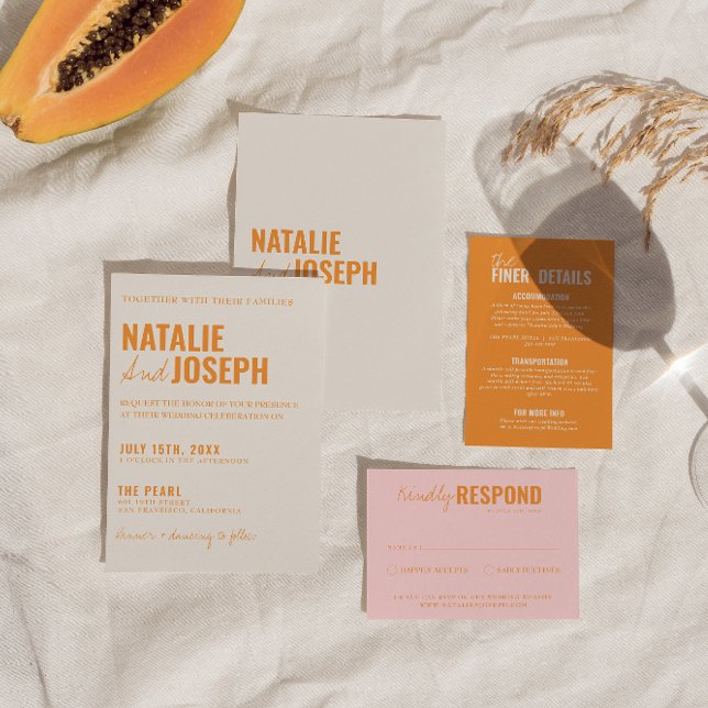 Moderne klassische, helle, traditionelle, farbenfr einladung (Von Creator hochgeladen)