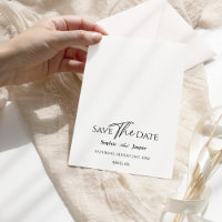 Moderne klassische Hochzeit speichert die Datumska