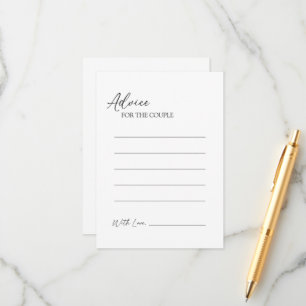 Moderne klassische Hochzeitsratenkarte Hinweiskarte