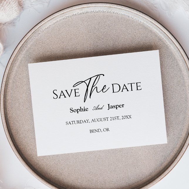 Moderne klassische Hochzeitswohnung Save the Date (Von Creator hochgeladen)