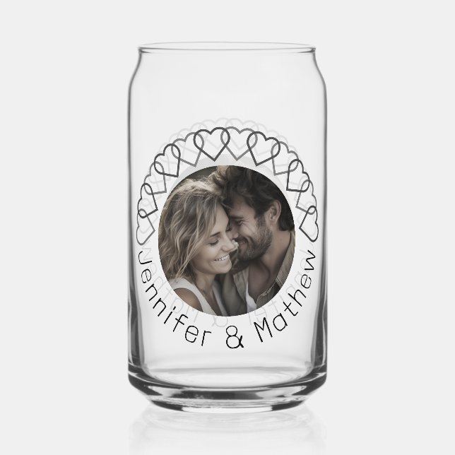 Moderne klassische Minimalistische Typografie Dosenglas (Vorderseite)