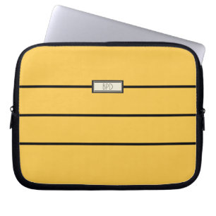 Moderne klassische Mit Monogramm Initialen Stilgel Laptopschutzhülle