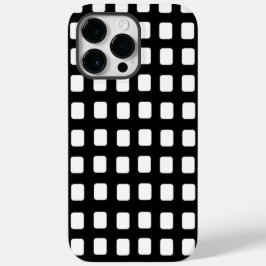 Moderne klassische Schwarz-Weiß-Plätze Case-Mate iPhone 14 Pro Max Hülle