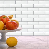 Moderne, klassische, weiße U-Bahn-Tile-Tile