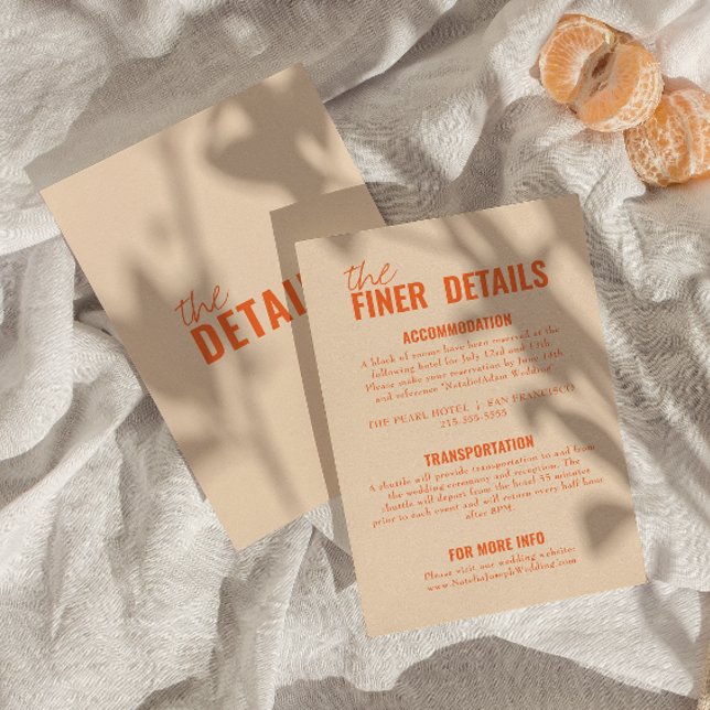 Moderne klassische Whimsikfarbenfrohe Hochzeitsdet Begleitkarte (Von Creator hochgeladen)