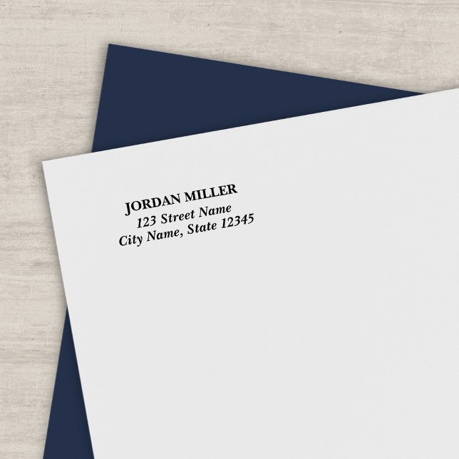 Moderne klassische Zuhause-Adresse Permastempel (Von Creator hochgeladen)