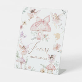 Moderne, kleine Feendusche mit Wasserfarbe Babydus Sockelschild