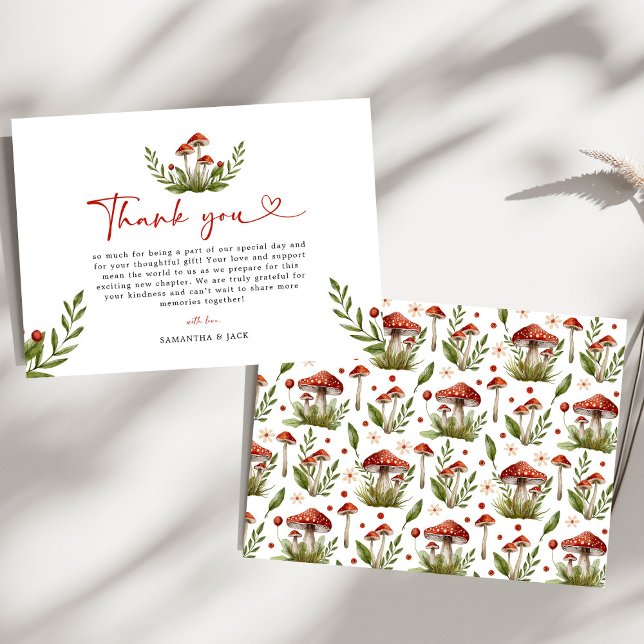 Moderne Kleine Mushroom Babydusche Danke (Von Creator hochgeladen)