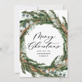 Moderne Kleinschreibung Weihnachts Feiertagskarte