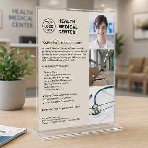Moderne Klinik Arzt Gesundheitswesen Benutzerdefin Flyer