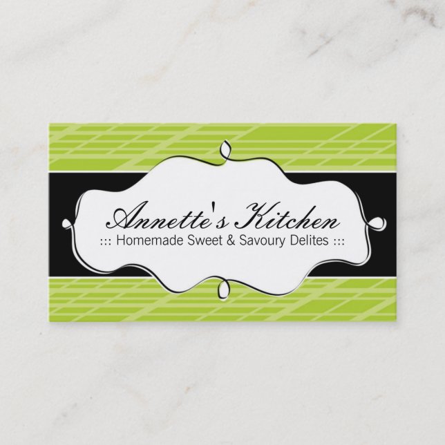 Moderne Kochs-Geschäfts-Karten Visitenkarte (Vorderseite)