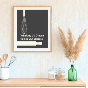 Moderne Konditorei-Pâtissier-Inspiration zum Backe Poster