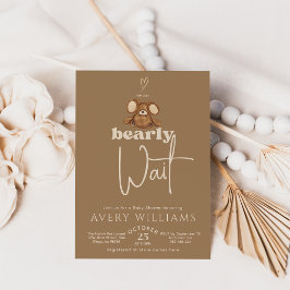 Moderne können wir frühzeitig abwarten Baby Dusche Einladung