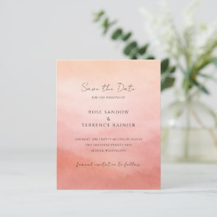Moderne Korallen-Küsten-Chic-Hochzeit - Save the D