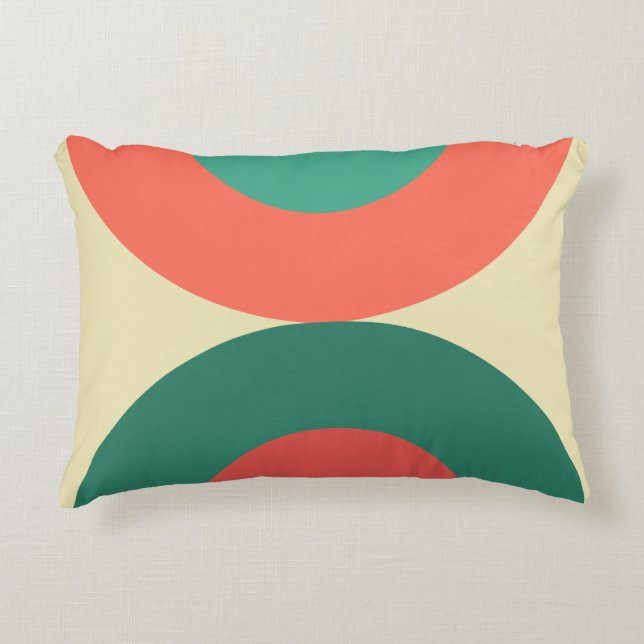 Moderne Korallenminze aus dem Mittelalter Dekokissen (Vorderseite)