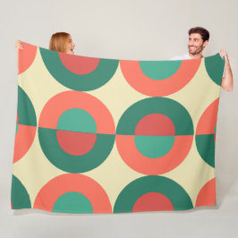 Moderne Korallenminze aus dem Mittelalter Fleecedecke