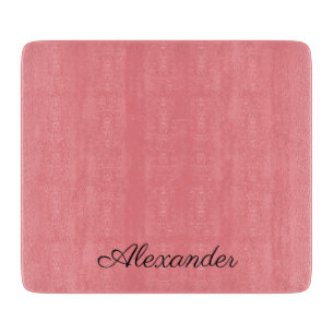 Moderne Korallenvorlage, schwarze Schrift Schneidebrett