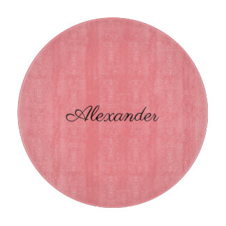 Moderne Korallenvorlage, Schwarzes Script Cutting Schneidebrett