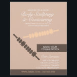 Moderne Körperkonturierung Körpermassage Flyer<br><div class="desc">Body Contouring & Body Sculpting for Massage Therapist - Holztherapie Flyer</div>