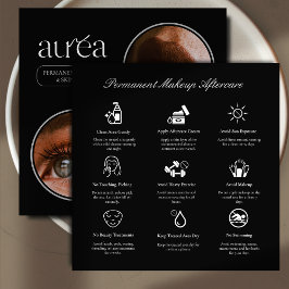 Moderne Kosmetik-Permanent-Makeup-Nachsorgerichts- Dankeskarte